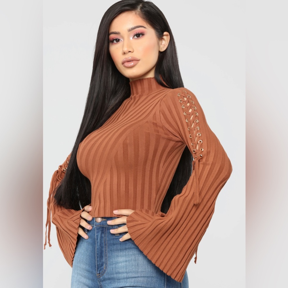 FASHION NOVA Next To Me Mock Neck Sweater NWT